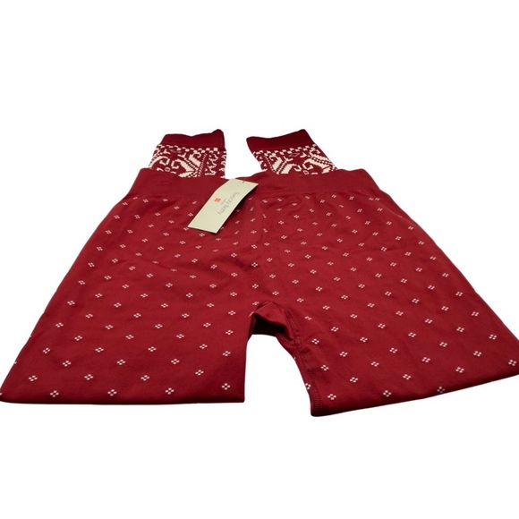 Sweaty Betty Base Layer Winter Festive Fair Isle Leggings - Picture 4 of 9